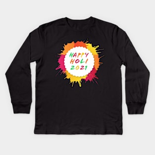 Happy Holi festival of india Kids Long Sleeve T-Shirt